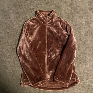 NWOT Copper Fuzzy Zip Up Women’s S
